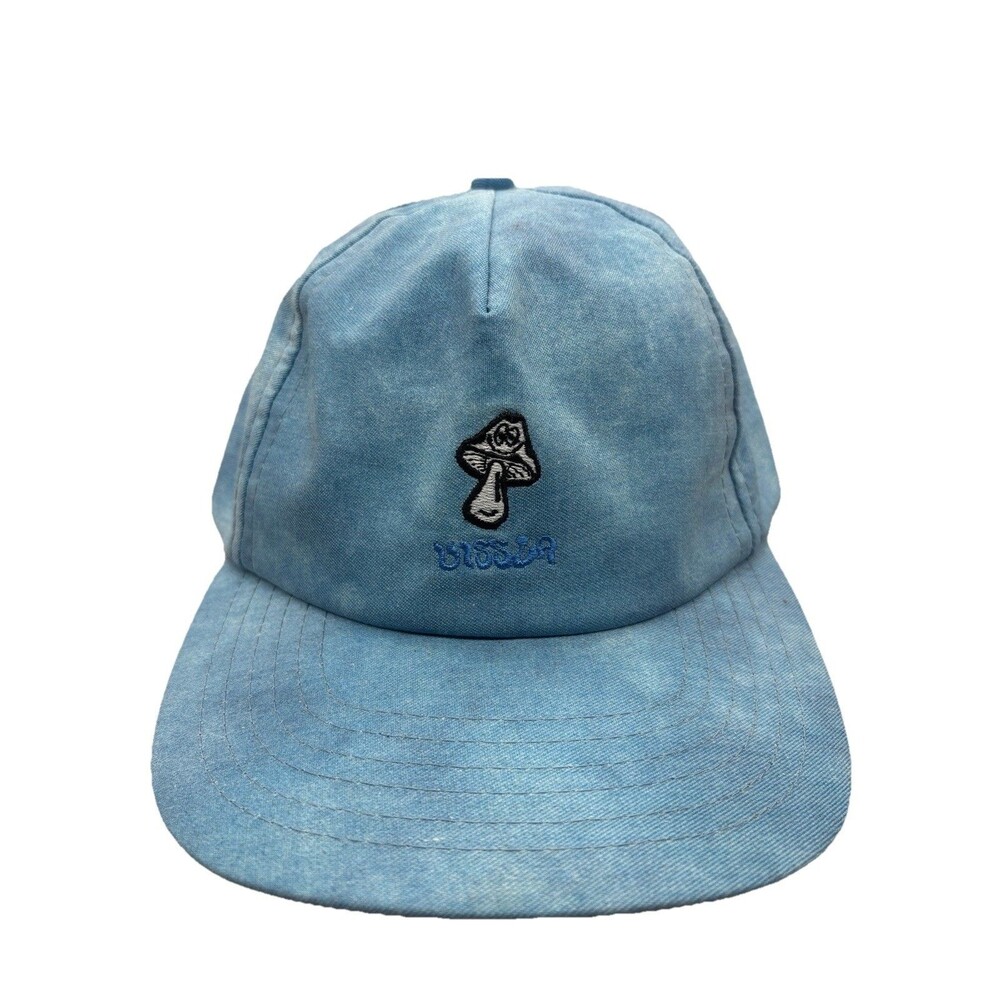 Vissla Mushroom 5-Panel Hat Blue Haze Denim Washed Strapback NWT